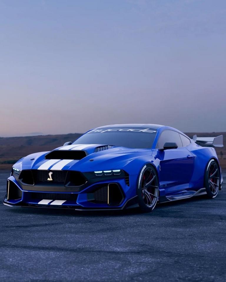 Rendering Ford Mustang Shelby GT500 Model Year 2026 